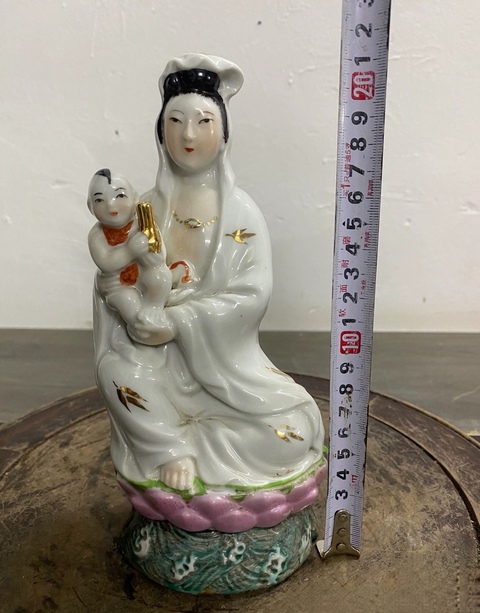 古玩陶瓷送子觀音拍賣，當前價格850元