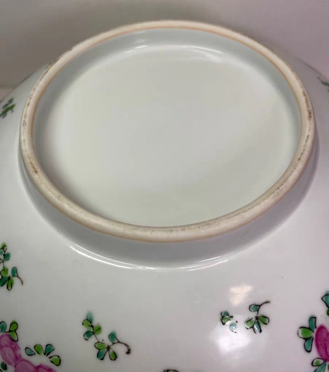 古玩陶瓷精美乾隆廣彩花卉紋大碗拍賣，當前價格6888元