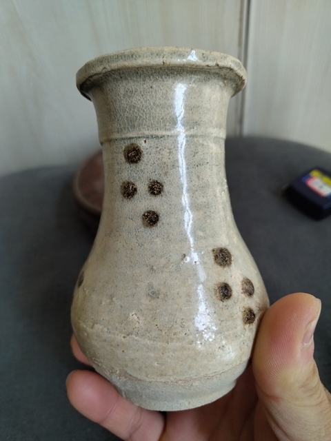 古玩陶瓷影青褐點筯瓶拍賣,當前價格1688元