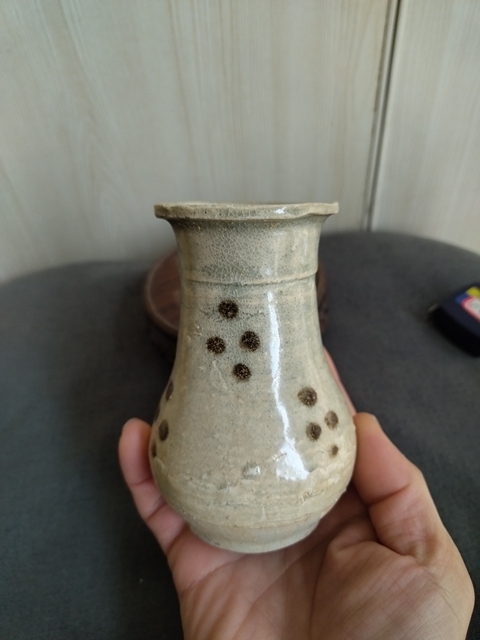 古玩陶瓷影青褐點筯瓶拍賣,當前價格1688元