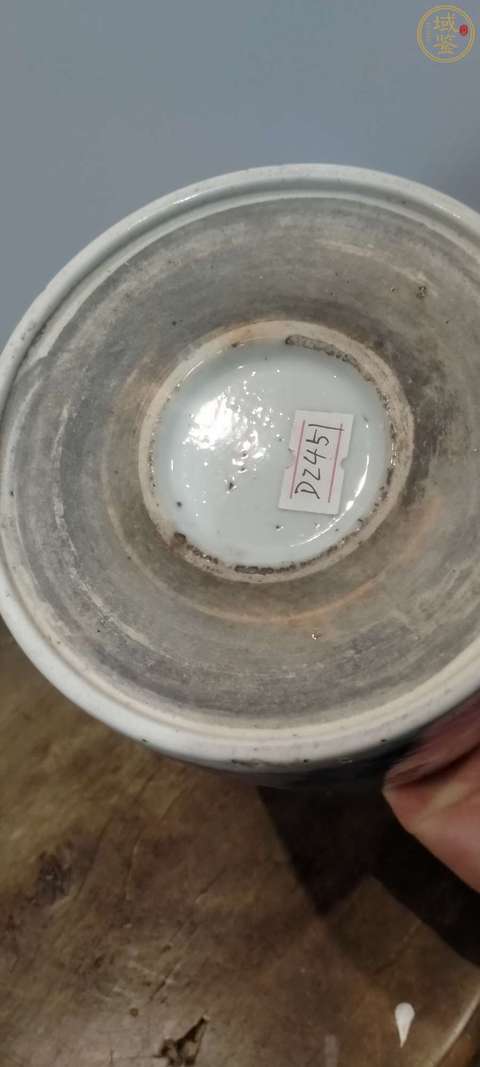 古玩陶瓷晚清青花加彩雙龍戲珠紋筆筒拍賣,當前價格5188元