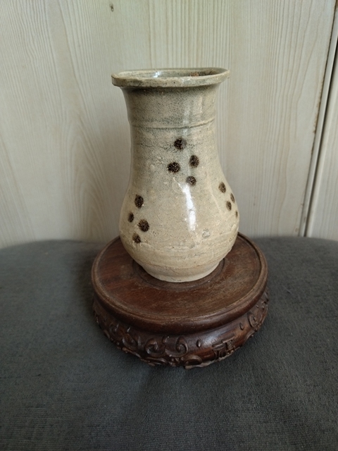 古玩陶瓷影青褐點筯瓶拍賣,當前價格1688元