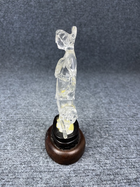 古玩雜項天然水晶侍女擺件拍賣，當前價格1988元