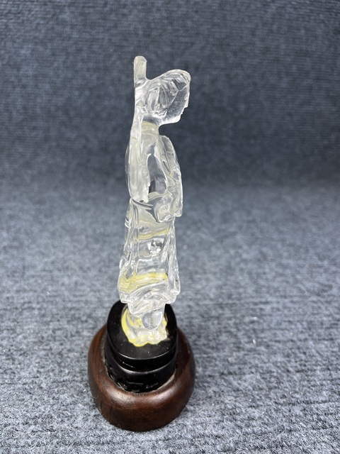 古玩雜項天然水晶侍女擺件拍賣，當前價格1988元