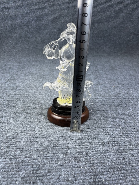 古玩雜項天然水晶侍女擺件拍賣，當前價格1988元