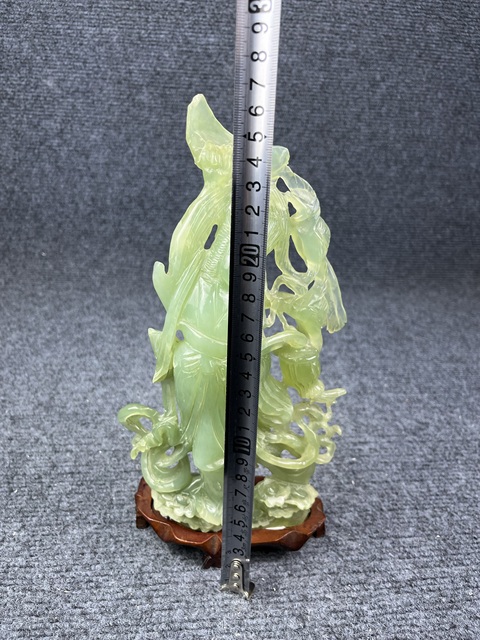 古玩雜項(xiàng)岫玉飛天女神擺件拍賣,當(dāng)前價(jià)格660元