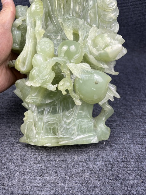 古玩玉器岫玉壽星擺件拍賣,當前價格888元