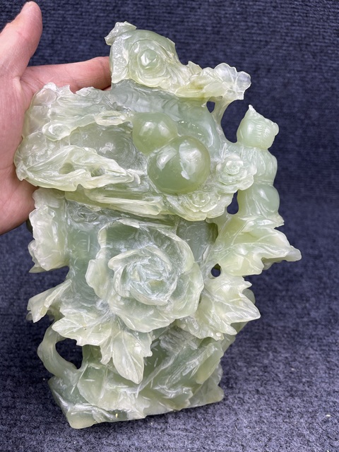 古玩玉器岫玉壽星擺件拍賣,當前價格888元