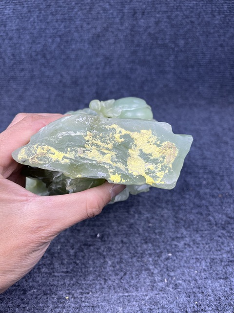 古玩玉器岫玉壽星擺件拍賣,當前價格888元