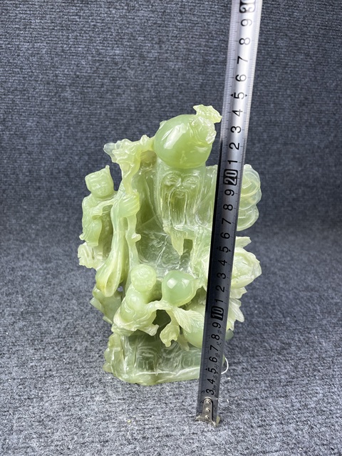 古玩玉器岫玉壽星擺件拍賣,當前價格888元