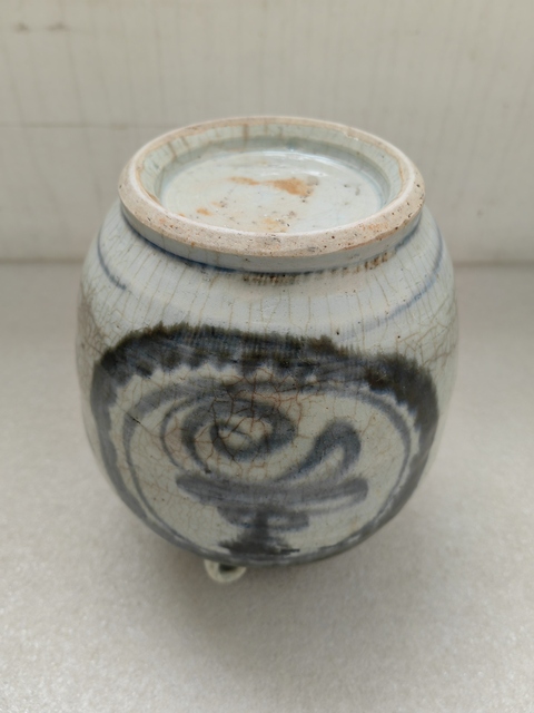 古玩陶瓷青花開光壽字紋四系茶壺拍賣，當前價格580元