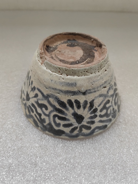 古玩陶瓷青花花卉紋茶碗拍賣,當(dāng)前價(jià)格680元