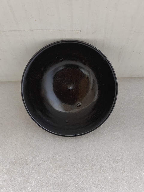 古玩陶瓷磁州窯黑釉茶碗拍賣,當(dāng)前價格398元