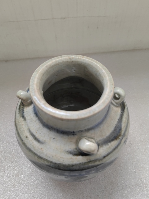 古玩陶瓷青花開光壽字紋四系茶壺拍賣，當前價格580元