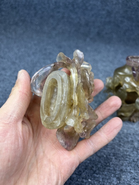 古玩雜項芙蓉石花瓶擺件拍賣，當前價格1388元