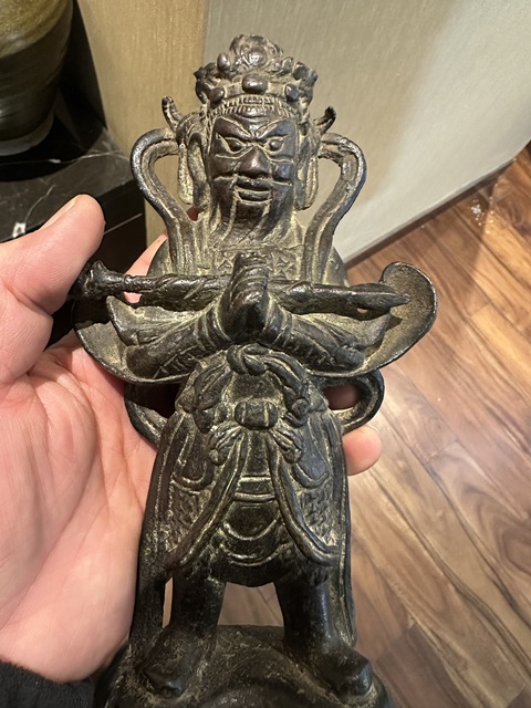 古玩銅器財神造像拍賣,當前價格39999元