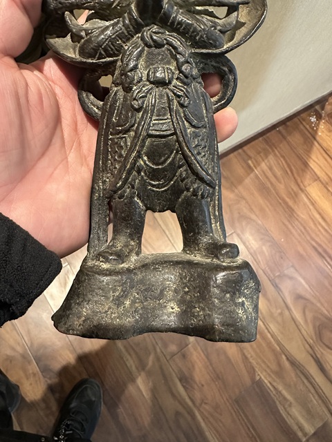 古玩銅器財神造像拍賣,當前價格39999元