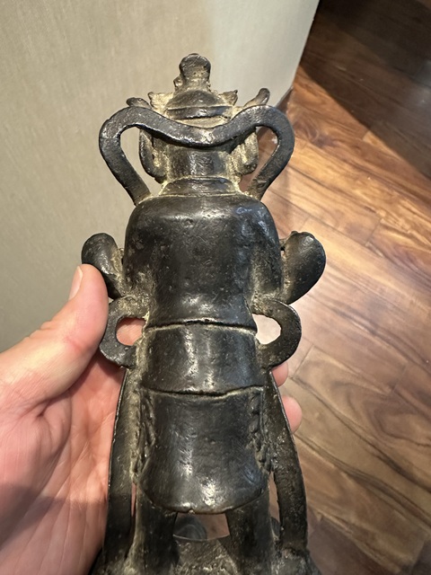 古玩銅器財神造像拍賣,當前價格39999元