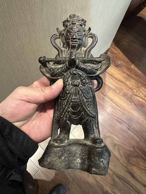 古玩銅器財神造像拍賣,當前價格39999元