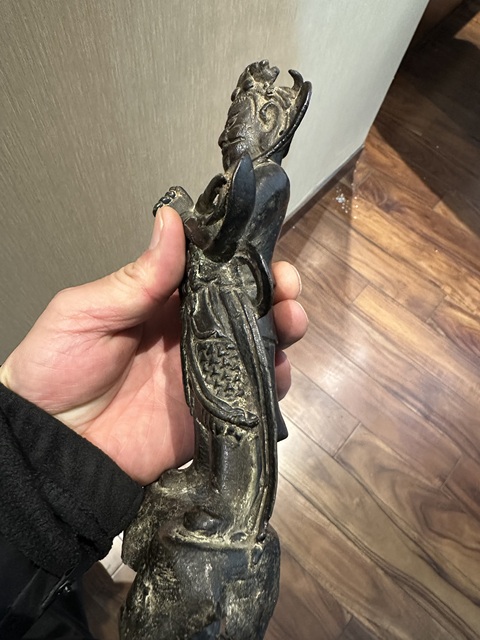 古玩銅器財神造像拍賣,當前價格39999元