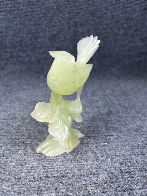 古玩玉器岫玉小鳥擺件拍賣，當(dāng)前價(jià)格999元