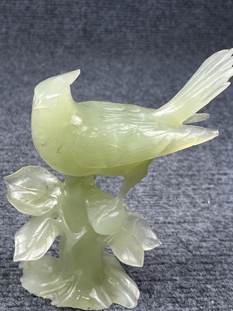 古玩玉器岫玉小鳥擺件拍賣，當(dāng)前價(jià)格999元