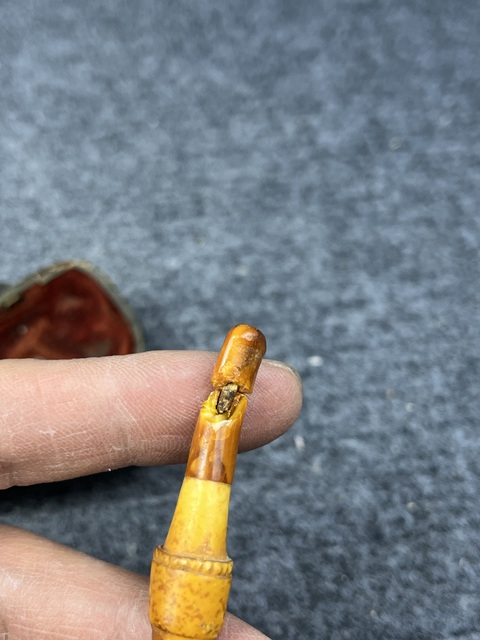 古玩雜項海泡石煙斗拍賣，當前價格888元
