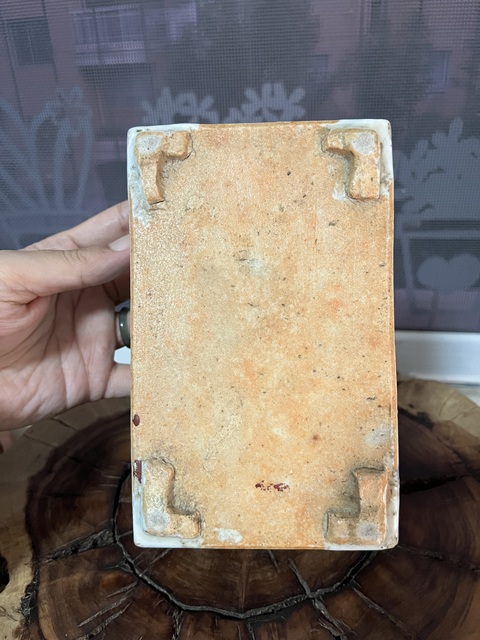 古玩陶瓷(保真卡)清中期青花水仙盆拍賣,當前價格788元