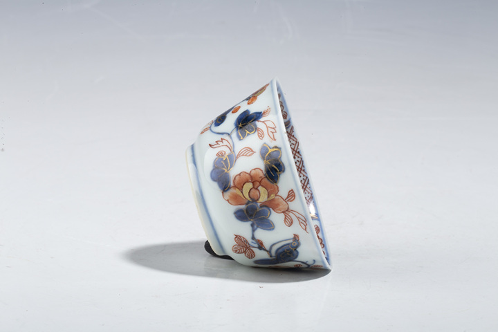 古玩陶瓷康熙·青花礬紅描金花鳥紋杯真品鑒賞圖
