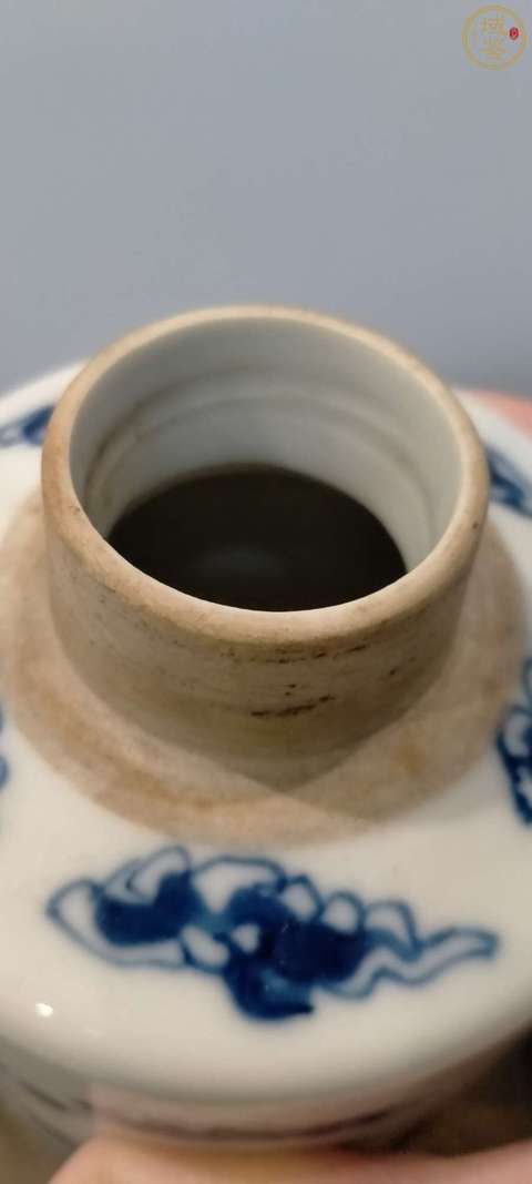 古玩陶瓷晚清名家細路青花茶葉罐拍賣，當前價格3180元