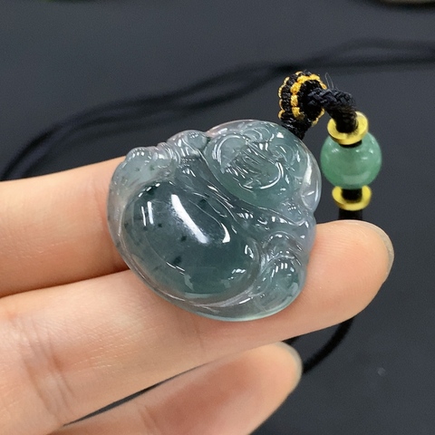 古玩玉器115天然翡翠佛公掛墜（正冰種）拍賣，當(dāng)前價格180元