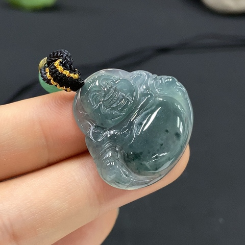 古玩玉器115天然翡翠佛公掛墜（正冰種）拍賣，當(dāng)前價格180元