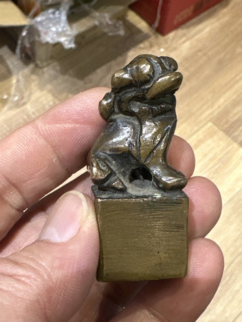 古玩銅器銅印鈕拍賣,當(dāng)前價(jià)格1888元