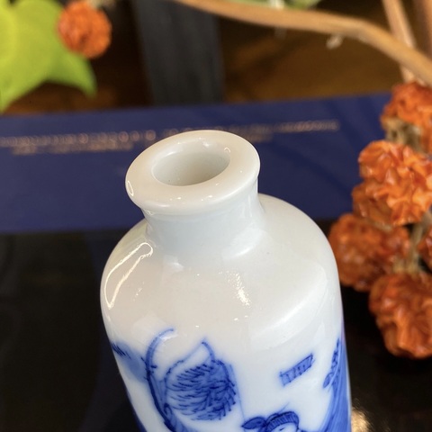 古玩陶瓷三娘教子圖青花鼻煙壺拍賣,當前價格2688元