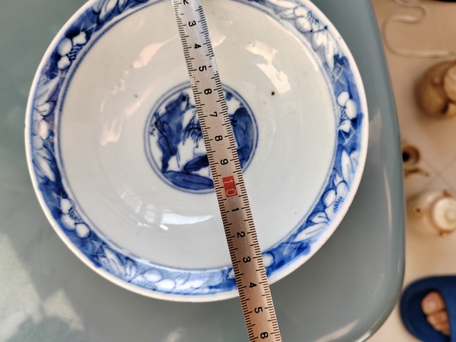 古玩陶瓷康熙三星高照圖青花折沿碗拍賣,當(dāng)前價(jià)格1999元