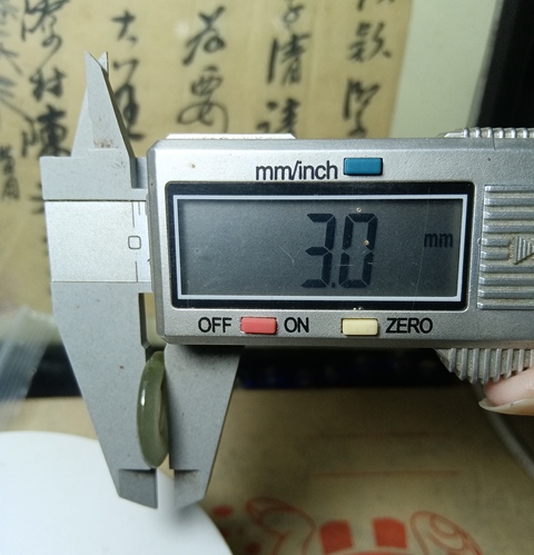 古玩玉器清代天然翡翠雕“平安扣”拍賣,當前價格268元