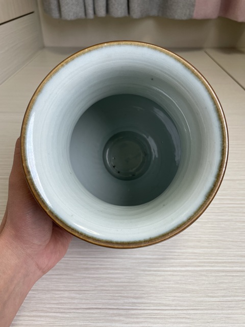 古玩陶瓷清晚期 青花五彩趕珠龍紋尊(明萬歷官窯款)拍賣,當前價格25000元