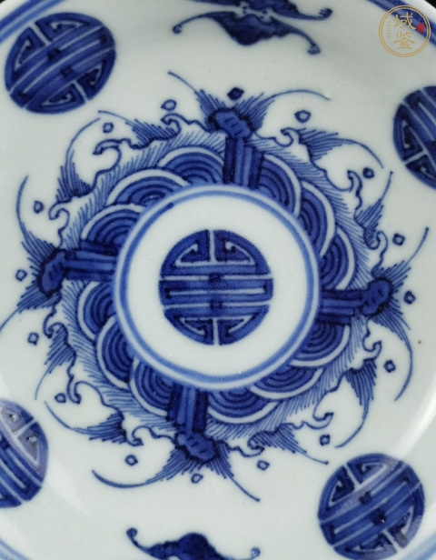古玩陶瓷清雍正 二級官青花福山壽海圖盤拍賣，當(dāng)前價格4500元