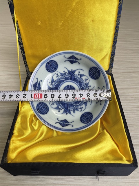 古玩陶瓷清雍正 二級官青花福山壽海圖盤拍賣，當(dāng)前價格4500元