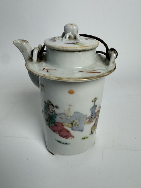 古玩陶瓷粉彩人物故事紋溫酒器拍賣,當前價格16000元
