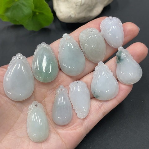 古玩玉器精品天然翡翠掛墜一組10件拍賣,當前價格299元