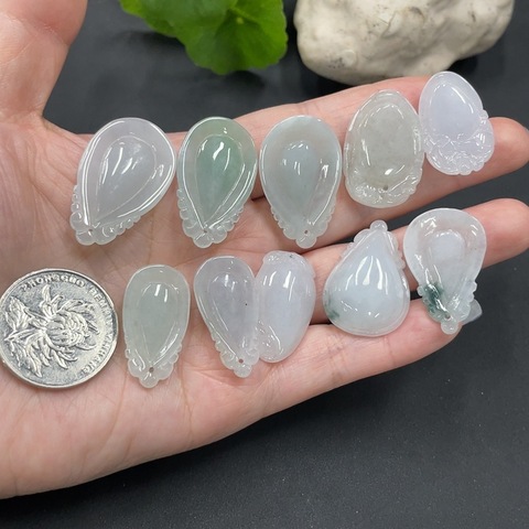 古玩玉器精品天然翡翠掛墜一組10件拍賣,當前價格299元