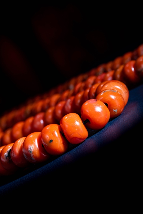 古玩玉器大尺寸天然南紅瑪瑙珠串珍品拍賣，當前價格14600元