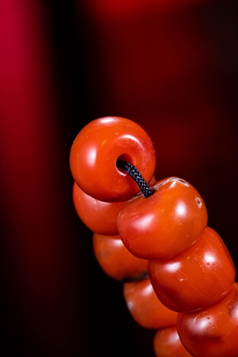 古玩玉器大尺寸天然南紅瑪瑙珠串珍品拍賣，當前價格14600元