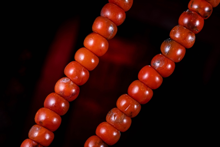 古玩玉器大尺寸天然南紅瑪瑙珠串珍品拍賣，當前價格14600元