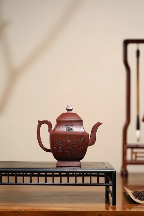 中国古美術品　急須　紫砂茶器 「李昌鴻」在銘 李昌鸿大师紫砂作品赏析之大彬壶（小品）_时大彬
