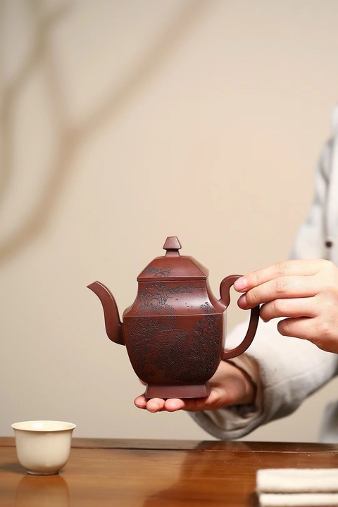 中国古美術品　急須　紫砂茶器 「李昌鴻」在銘 中国古美術品 急須 紫砂茶器 「李昌鴻」在銘 - メルカリ