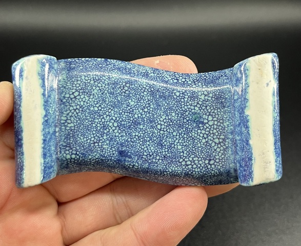 古玩陶瓷汝鈞釉堆梅花墨床拍賣，當前價格3800元