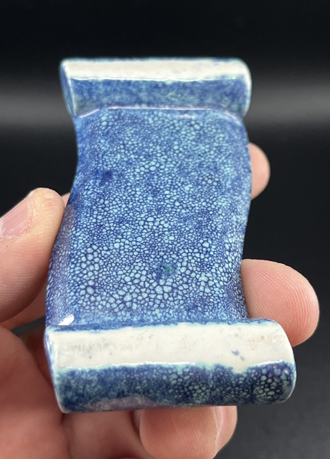 古玩陶瓷汝鈞釉堆梅花墨床拍賣，當前價格3800元