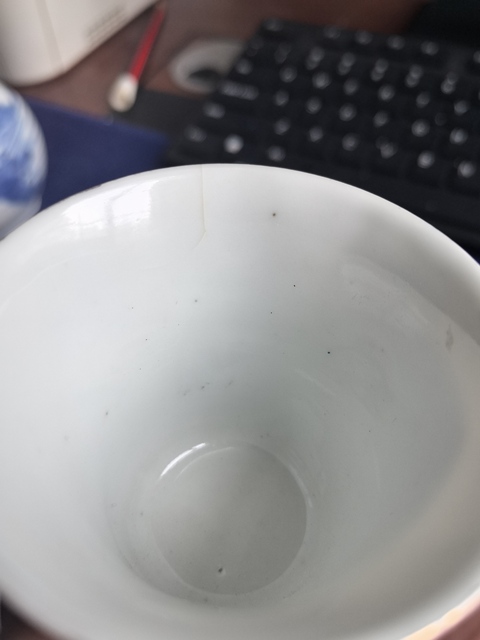 古玩陶瓷油粉彩仕女人物馬蹄杯拍賣，當前價格388元